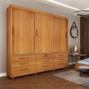 Ver imagem 1 de Guarda Roupa Chicago 3 Portas 9 Gavetas com Pés Tcil Móveis:cinamomo