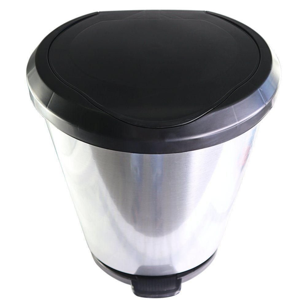 Lixeira com Pedal Label Prata 20 Litros - 5