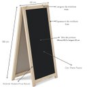 Ver imagem 3 de Quadro Cavalete de Calçada Standard Preto 100x60 Cm Moldura Pinus Natural