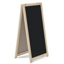 Ver imagem 1 de Quadro Cavalete de Calçada Standard Preto 100x60 Cm Moldura Pinus Natural