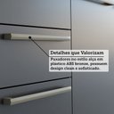 Ver mais imagens de Armário de Cozinha Compacta Modulada 2 Peças 6 Portas sem Tampo 100% MDF Itália Yescasa Marrom/Amêndoa/Chumbo