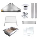 Ver imagem 1 de Kit Churrasqueira Gourmet Mod 3 Águas Inox 430 + Grelha Moeda