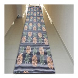 Tapete Passadeira Emborrachada Pvc Antiderrapante 0,65x3,00m Abacaxi - 4