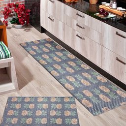 Tapete Passadeira Emborrachada Pvc Antiderrapante 0,65x3,00m Abacaxi - 3