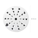 Ver imagem 2 de Kit 3 Grelha Redonda Diâmetro de 15cm com Anti-Inseto em PVC Modelo Ii Astra Branco