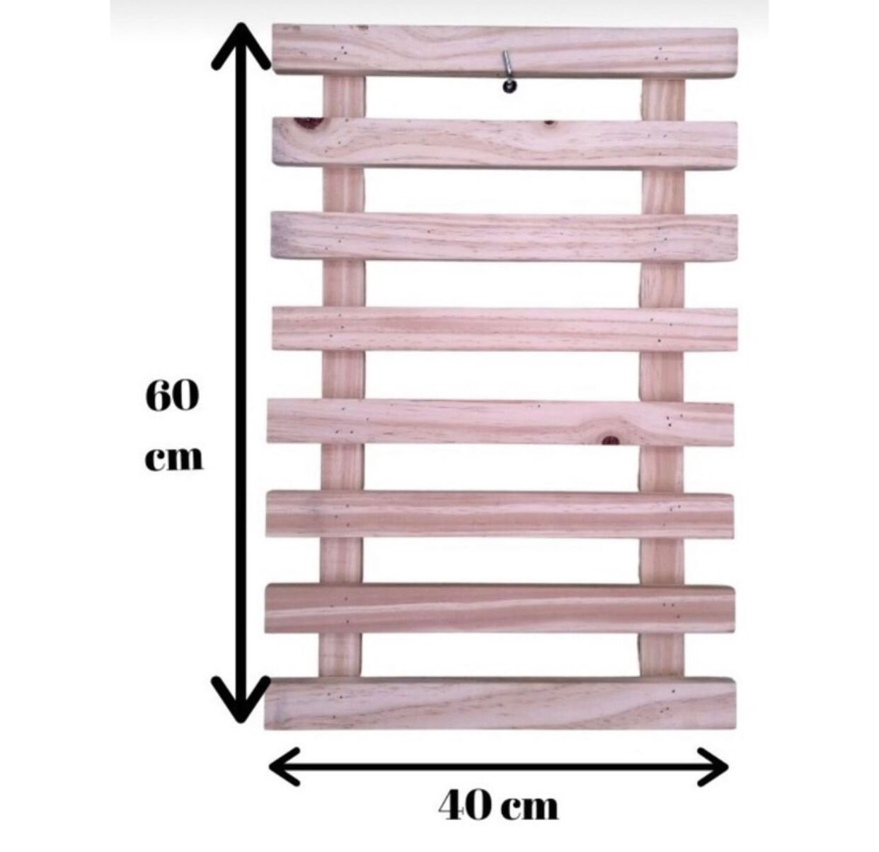 Painel Vertical treliça de Madeira para horta em varanda kit com 02 treliça - 3