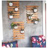Painel Vertical treliça de Madeira para horta em varanda kit com 02 treliça - 1