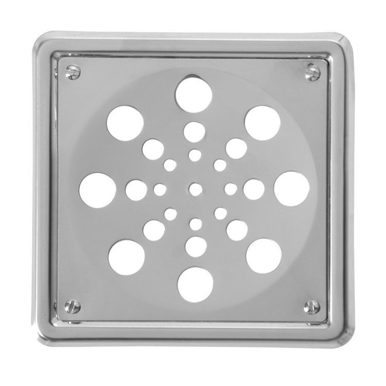 Kit 5 Grelha Quadrada em Aço Inox 9,4 X 9,4cm com Caixilho Astra - 1