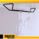 Ver imagem 5 de Suporte Organizador Porta Taças Fixo Viena Preto 991407 Bel