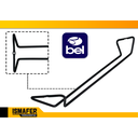 Ver imagem 2 de Suporte Organizador Porta Taças Fixo Viena Preto 991407 Bel