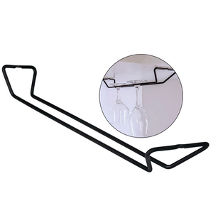Suporte Organizador Porta Taças Fixo Viena Preto 991407 Bel