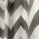 Ver imagem 3 de CORTINA QUARTO/SALA 250X300CM CHEVRON CINZA C/ ALMOFADA