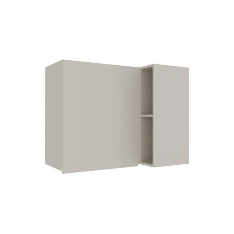 Armário Aéreo P/ Cozinha Amsterdam Ph 3106 Canto Reto C/ 1 Porta e 2 Nichos 92,5cm Off White -