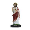 Ver imagem 5 de Imagem Sagrado Coração de Jesus Resina 15 Cm