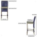 Ver imagem 2 de 3 Banqueta em Alumínio Roma Fendi Corda Náutica Tecido 8