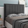Cabeceira Cama Box Queen Veneza 160 Cm Suede MV Estofados Cinza - 2