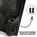 Ver imagem 5 de Cabeceira Cama Box Queen Veneza 160 cm Quarto Casal Suede Mv Estofados Cinza