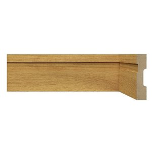 Kit com 15 Barras Rodapé de Mdf 7cm X 15mm X 2,40m com Friso Moldufama 702 36m