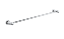 Ver imagem 1 de Suporte Toalheiro Banheiro Porta Toalha Reto Banho Inox:Cromado