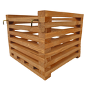 Ver imagem 2 de Cachepo Ripado 18x18 Eucalipto Stain Mogno