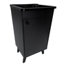 Tanque de Lavar Roupa Pequeno 26l Gabinete Preto Pés Retro - 1