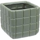 Ver imagem 1 de Vaso Decorativo Enfeite Casa Aparador Home&co Cerâmica 10x10x10cm Verde