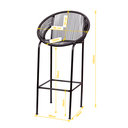 Ver imagem 2 de Banqueta Cancun Alta Balcão Preta