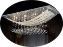 Ver imagem 1 de Lustre Luminária de Cristal Legítimo Retangular Belissimo