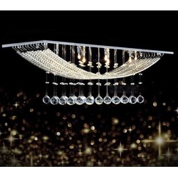 Lustre Luminária de Cristal Legítimo Retangular Belissimo - 2