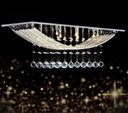 Ver imagem 2 de Lustre Luminária de Cristal Legítimo Retangular Belissimo