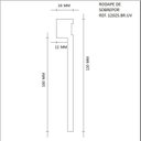 Ver imagem 3 de Kit 12m Linear Rodapé de MDF 12CMX18MMX2,40m Barra de Sobrepor c/Friso 1202 Branco/Frisado Moldufama
