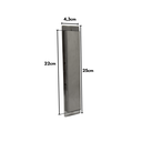 Ver imagem 4 de Puxador Duplo Concha de Embutir para Porta Inox Escovado 25cm