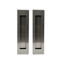 Ver imagem 1 de Puxador Duplo Concha de Embutir para Porta Inox Escovado 25cm