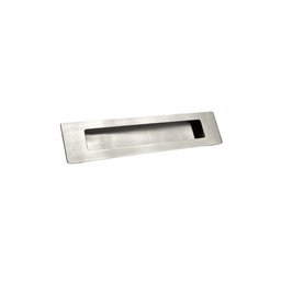 Puxador Duplo Concha de Embutir para Porta Inox Escovado 25cm - 7