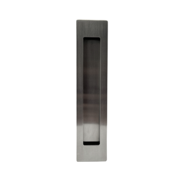 Puxador Duplo Concha de Embutir para Porta Inox Escovado 25cm - 2