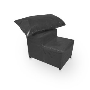 Escada Escadinha 2 Degraus para Maca Estetica com Almofada Resistente Conforto + Capa Protetora Luxo