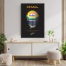 Quadro Decorativo Ayrton Senna Moldura e Acrílico 90x60 - 5