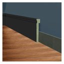 Ver imagem 2 de Rodapé MDF Frisado 12CMX2,40m 1202 Moldufama Kit 7,2m