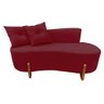 Namoradeira Sofá Feijão Luna Orgânica Suede Marsala - 1