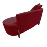 Namoradeira Sofá Feijão Luna Orgânica Suede Marsala - 4