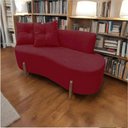 Ver mais imagens de Namoradeira Sofá Feijão Luna Orgânica Suede Marsala