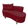 Namoradeira Sofá Feijão Luna Orgânica Suede Marsala - 2