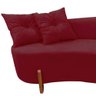 Namoradeira Sofá Feijão Luna Orgânica Suede Marsala - 5