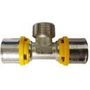 Ver imagem 1 de Tê Macho Prensar Gás 26mmx3/4" Multicamada Sferagas Kit com 6 Unidades