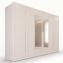 Ver imagem 2 de Guarda-Roupa Casal com Espelho 6 Portas e 6 Gavetas Multimóveis Crnvh-GRP142 Neve