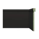 Ver imagem 1 de Kit 48m Linear Rodapé de MDF Frisado de Sobrepor 12CMX2,40m Rende 2,4m 1202 Preto Moldufama