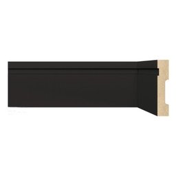 Kit com 10 Barras Rodapé de Mdf 8cm X 15mm X 2,40m Guarnição com Friso Moldufama 802 24m - 2