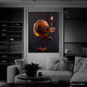 Ver imagem 3 de Quadro Decorativo Flower Rose Crystal Relevo