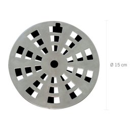 Kit 7 Grelha Redonda com Diâmetro de 15cm e com Anti-inseto em Abs Astra - 2