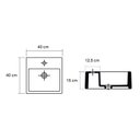 Ver imagem 4 de Cuba de Apoio St . Quadradeck40 (40cm X 40cm X 15cm )